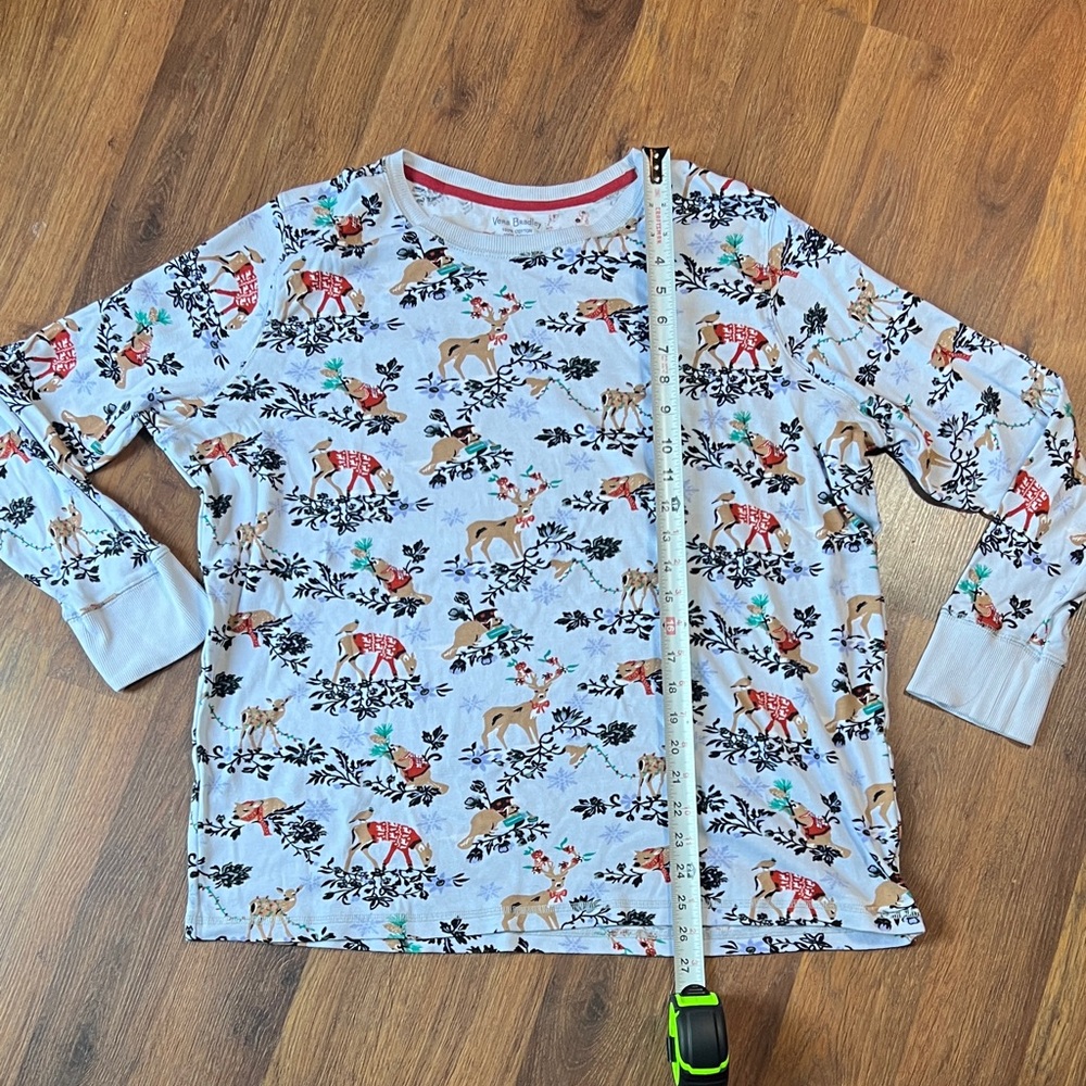 Vera Bradley Christmas Pajamas - PJs - Long Sleeve - Reindeer Print - Picture 5 of 9